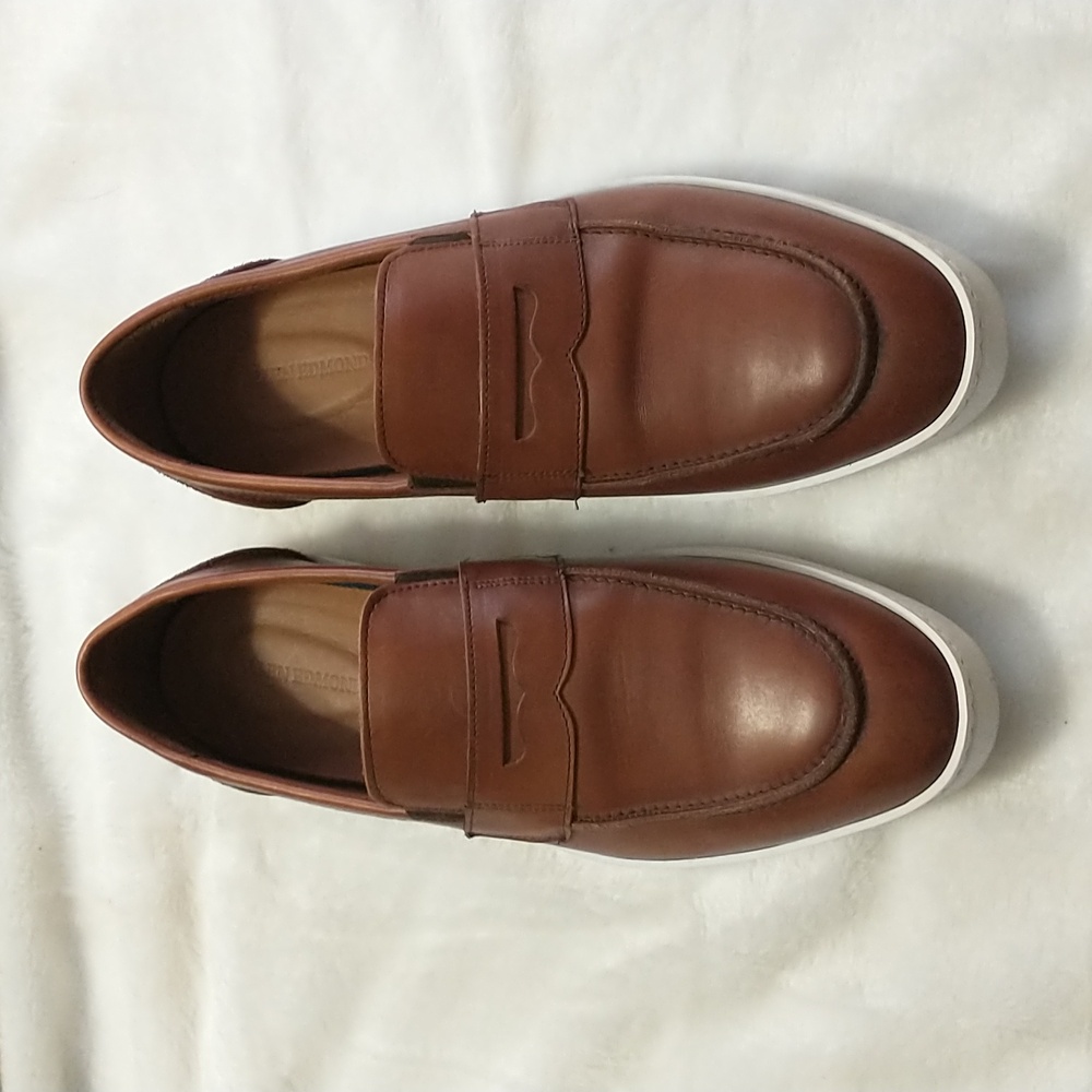 Allen Edmonds Randolph Slip On Loafer Shoes 10 1/2 D Brown Leather